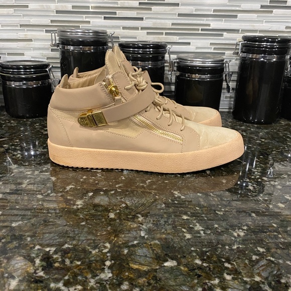 Giuseppe Zanotti Coby Leather Trainer (Size: 47, Color: Dusty Pink) - Picture 3 of 10